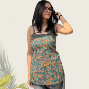Printed blue kurti