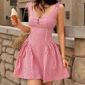 Gingham Mini Dress
